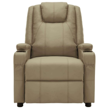 vidaXL Kávészínű műbőr dönthető elektromos masszázsfotel masszázsfotel