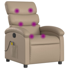 vidaXL kávészínű műbőr dönthető masszázsfotel (371726) masszázsfotel