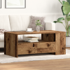 vidaXL Kávézóasztal Öreg Fa 102x55x43,5 cm Mérnöki Fa