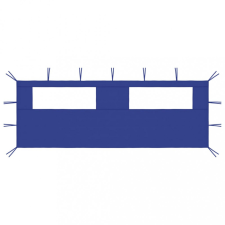 vidaXL Kék ablakos pavilonfal 6 x 2 m kerti bútor