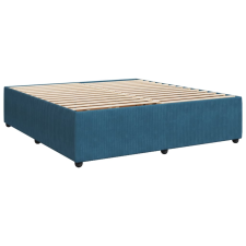 vidaXL kék bársony ágykeret 200 x 200 cm (3285034) ágy és ágykellék