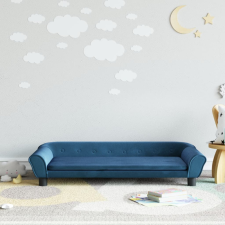 vidaXL kék bársony gyerekkanapé 100 x 50 x 26 cm gyermekbútor