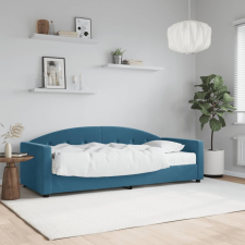 vidaXL kék bársony heverő matraccal 80 x 200 cm ágy és ágykellék
