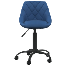 vidaXL kék bársony irodaszék (3088850) forgószék
