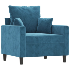 vidaXL kék bársony kanapéfotel 60 cm (359292) bútor