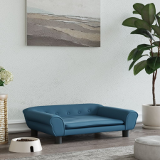 vidaXL kék bársony kutyaágy 70 x 48 x 22 cm szállítóbox, fekhely kutyáknak
