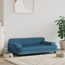 vidaXL kék bársony kutyaágy 90 x53 x 30 cm szállítóbox, fekhely kutyáknak