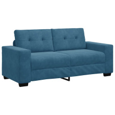 vidaXL kék bársony loveseat kanapé 140 cm (4105131) bútor