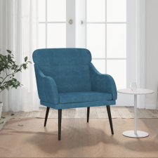 vidaXL kék bársonyfotel 63 x 76 x 80 cm bútor