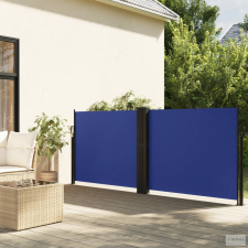 vidaXL Kék behúzható oldalsó napellenző 100 x 600 cm kerti bútor
