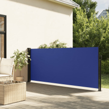 vidaXL kék behúzható oldalsó napellenző 120 x 300 cm kerti bútor