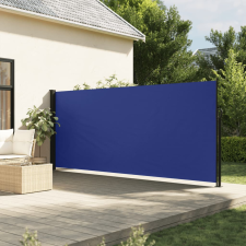 vidaXL kék behúzható oldalsó napellenző 160 x 600 cm kerti bútor