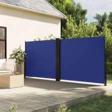 vidaXL kék behúzható oldalsó napellenző 180 x 1200 cm kerti bútor