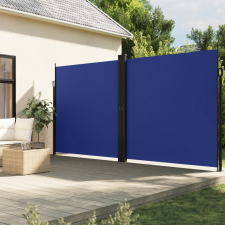 vidaXL kék behúzható oldalsó napellenző 220 x 600 cm kerti bútor