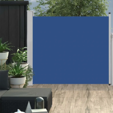 vidaXL Kék behúzható oldalsó teraszi napellenző 100 x 300 cm kerti bútor