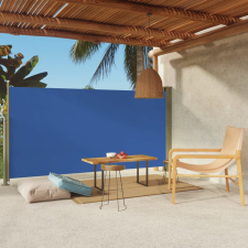 vidaXL kék behúzható oldalsó terasznapellenző 160 x 300 cm kerti bútor