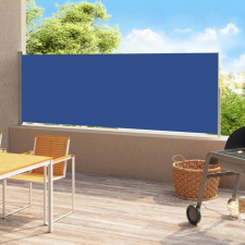 vidaXL kék behúzható oldalsó terasznapellenző 180 x 500 cm kerti bútor