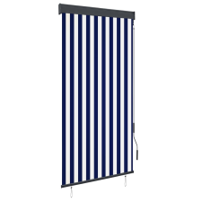 vidaXL kék és fehér kültéri roló 100 x 250 cm lakástextília