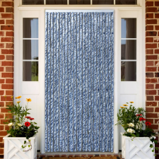 vidaXL kék és fehér zsenília rovarfüggöny 100 x 230 cm szúnyogháló