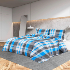 vidaXL kék és szürke pamut ágyneműhuzat-garnitúra 135 x 200 cm lakástextília