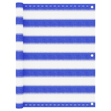 vidaXL kék-fehér HDPE erkélytakaró 75 x 300 cm kerti bútor