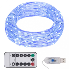 vidaXL Kék fényű LED-szalag 300 LED-el 30 m karácsonyfa izzósor