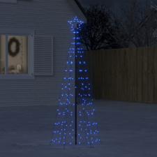 vidaXL kék karácsonyfa fénykúp tüskékkel 220 LED 180 cm műfenyő