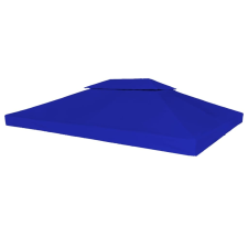 vidaXL kék kétszintes pavilon tetőponyva 310 g/m², 4 x 3 m kerti bútor