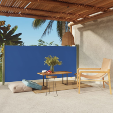 vidaXL kék kihúzható oldalsó terasz-napellenző 140 x 300 cm kerti bútor