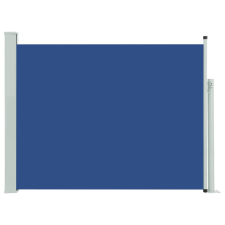 vidaXL kék kihúzható oldalsó teraszi napellenző 140 x 500 cm (48396) kerti bútor