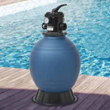 vidaXL kék medence-homokszűrő 6-állású szeleppel 460 mm medence kiegészítő