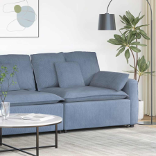 vidaXL kék moduláris kanapé karfás végmodul párnákkal 100 cm bútor