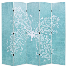 vidaXL kék paraván 200 x 180 cm pillangó bútor