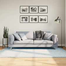 vidaXL kék rövid szálú puha és mosható szőnyeg 140 x 200 cm lakástextília