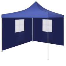vidaXL kék színű összecsukható sátor 2 fallal 3 x 3 méter sátor