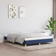 vidaXL kék szövet ágykeret 140 x 190 cm ágy és ágykellék