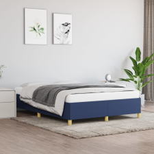 vidaXL kék szövet ágykeret 140 x 190 cm ágy és ágykellék