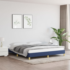 vidaXL Kék szövet ágykeret 180x200 cm ágy és ágykellék