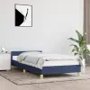 vidaXL Kék szövet ágykeret fejtámlával 80 x 200 cm