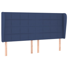 vidaXL kék szövet fejtámla szárnyakkal 203x23x118/128 cm (3117984) ágy és ágykellék