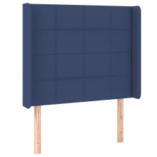 vidaXL kék szövet fejtámla szárnyakkal 83x16x118/128 cm (3119560) ágy és ágykellék