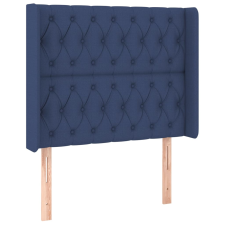 vidaXL kék szövet fejtámla szárnyakkal 93x16x118/128 cm (3119904) ágy és ágykellék