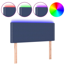 vidaXL kék szövet LED-es fejtámla 100x5x78/88 cm (3121468) ágy és ágykellék