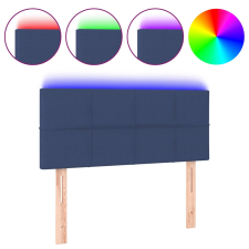 vidaXL kék szövet LED-es fejtámla 100x5x78/88 cm (3121608) ágy és ágykellék