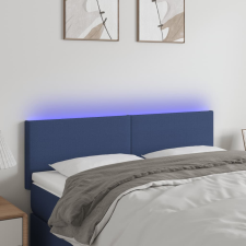 vidaXL kék szövet LED-es fejtámla 144x5x78/88 cm ágy és ágykellék