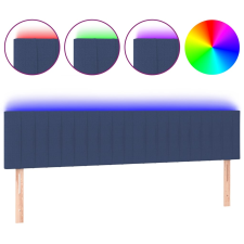 vidaXL kék szövet LED-es fejtámla 180x5x78/88 cm (3121870) ágy és ágykellék