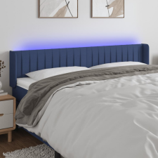 vidaXL kék szövet LED-es fejtámla 183 x 16 x 78/88 cm ágy és ágykellék