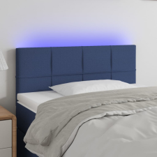 vidaXL Kék szövet LED-es fejtámla 80 x 5 x 78/88 cm ágy és ágykellék