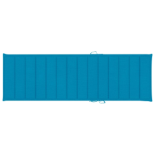 vidaXL kék szövet napozóágypárna 200 x 60 x 4 cm kerti bútor