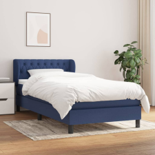 vidaXL kék szövet rugós ágy matraccal 100 x 200 cm ágy és ágykellék